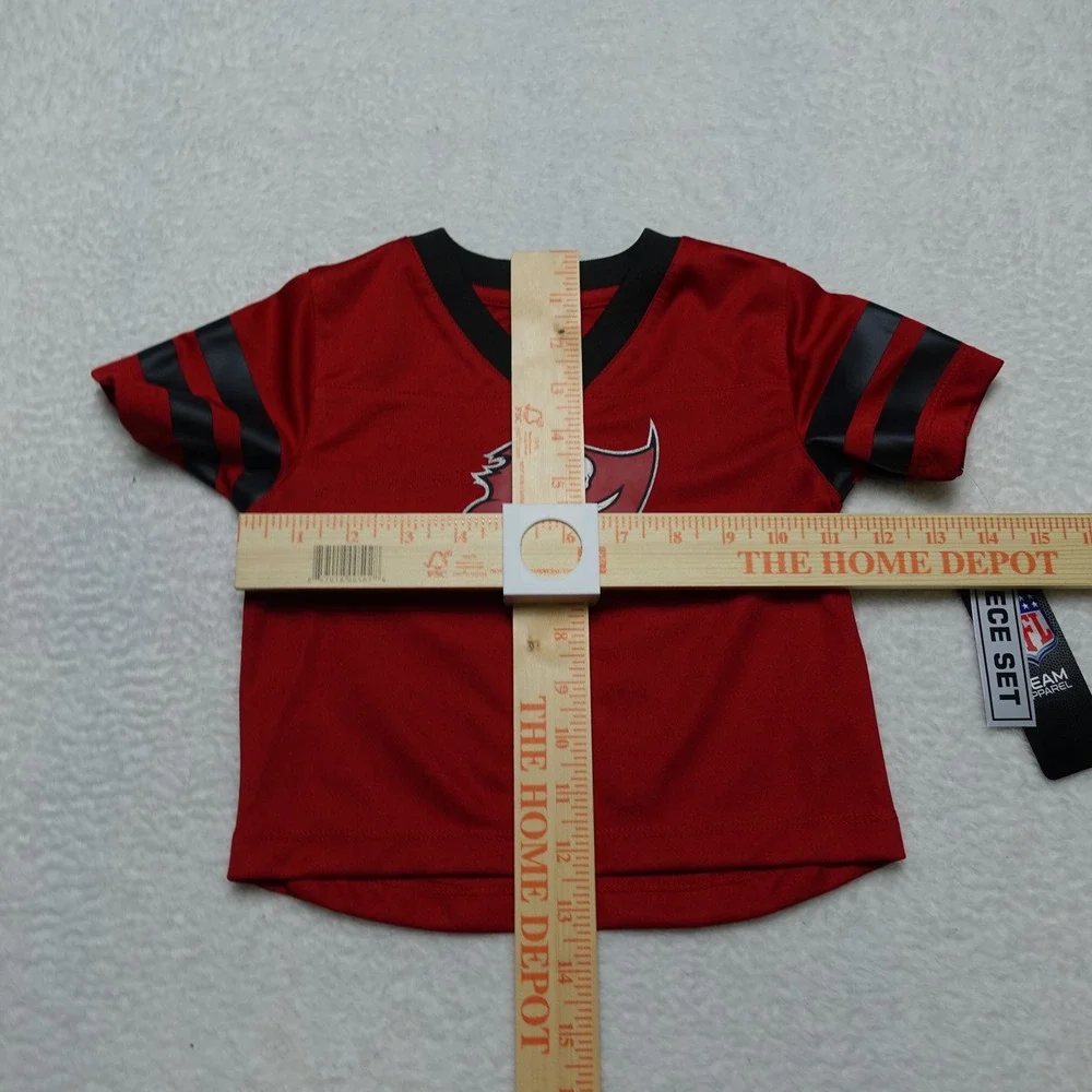 NFL Team Apparel Jersey Set Baby 12M Red Black Tampa Bay Buccaneers 9K1I1RT01